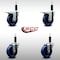 Service Caster 4'' SS Solid Poly Swivel 1'' Expanding Stem Caster Set 2 Total Lock Brakes, 4PK SCC-SSEXTTL20S414-SPUS-2-S-2-1 - alternate 5